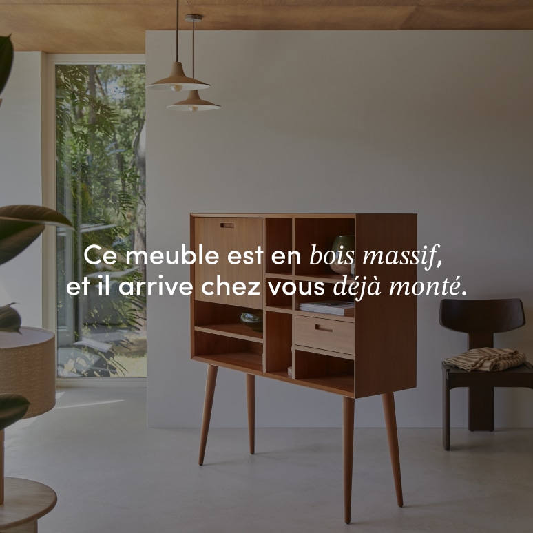 Magda 50's - Bureau en acajou massif