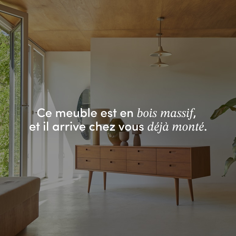 Magda 50's - Commode basse en acajou massif