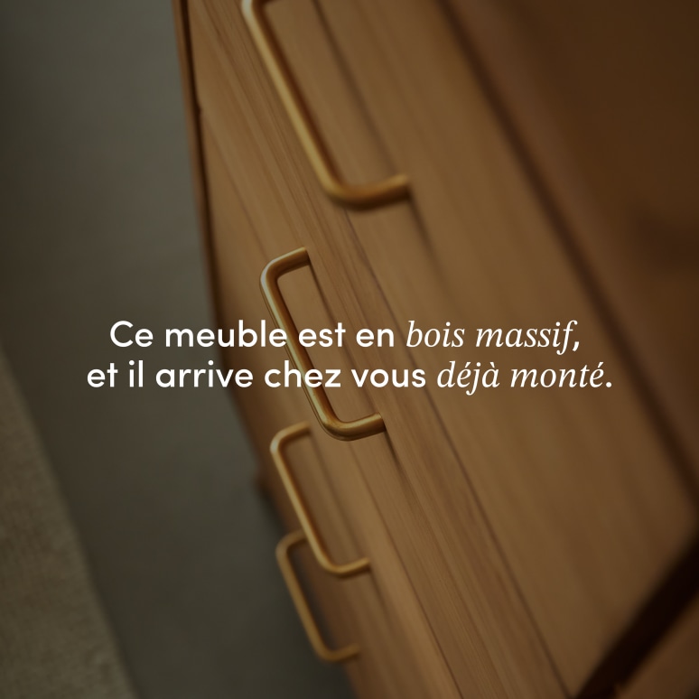 Kort - Chiffonnier en teck massif