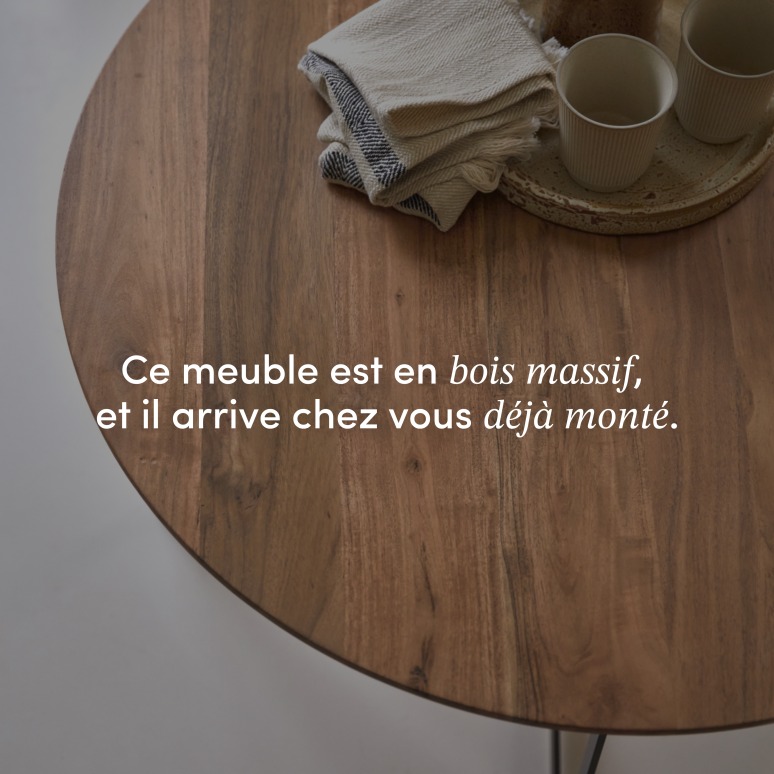 Temis - Table basse en acacia massif