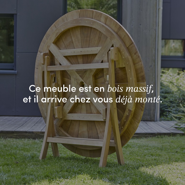 Andria - Ensemble de jardin en teck massif 2 fauteuils