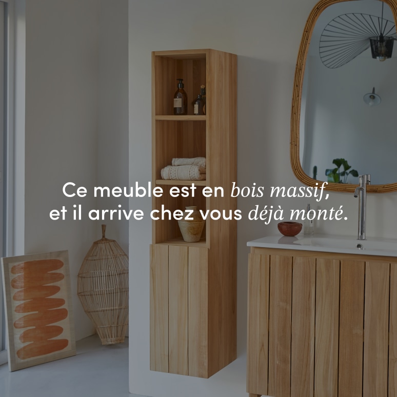 Jill - Colonne en teck massif