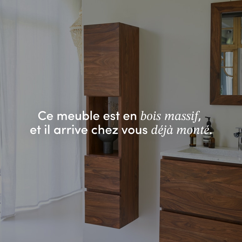 Nova - Colonne en palissandre massif