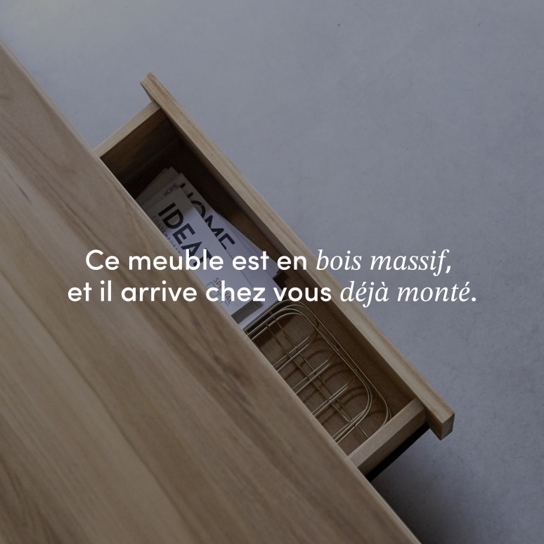 Anoa - Meuble TV en teck massif 180 cm