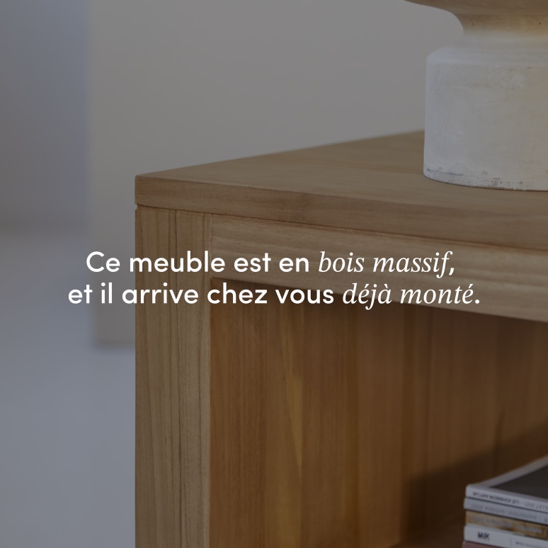 Anoa - Table basse rectangulaire en teck massif