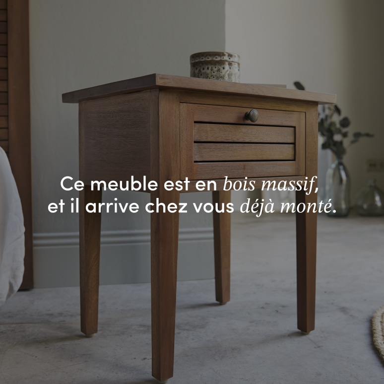 Loggia - Chevet en acacia massif