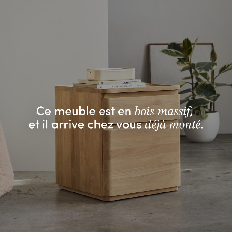 Nino - Chevet en teck massif