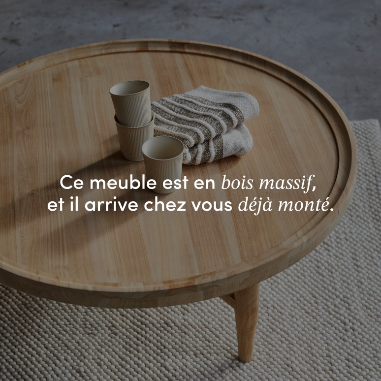 Milla - Table basse en teck massif