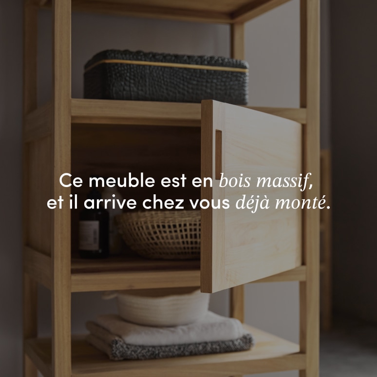 Arty - Colonne en teck massif