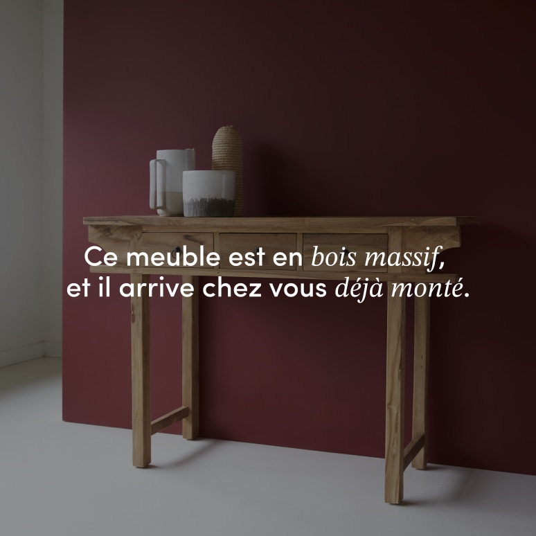 Junie - Console en teck massif recyclé