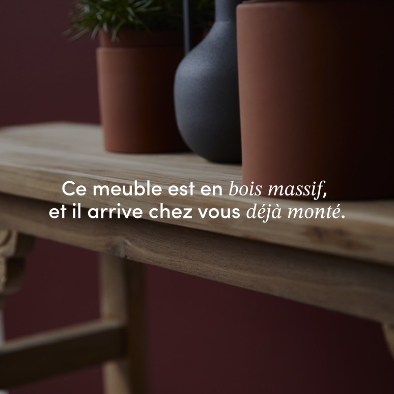 Adonis - Banc en teck massif recyclé