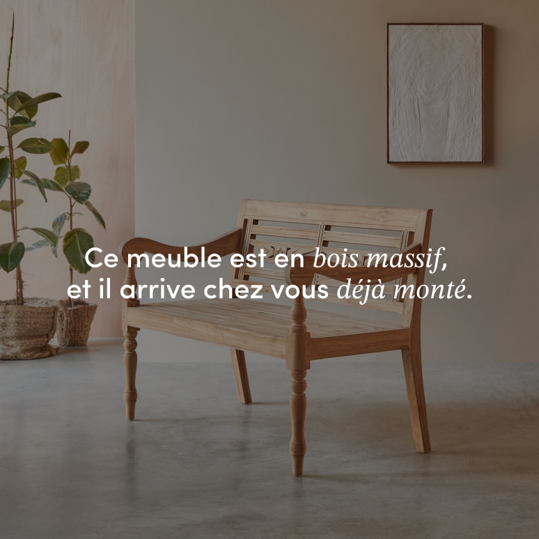 Marceau - Banc en teck massif
