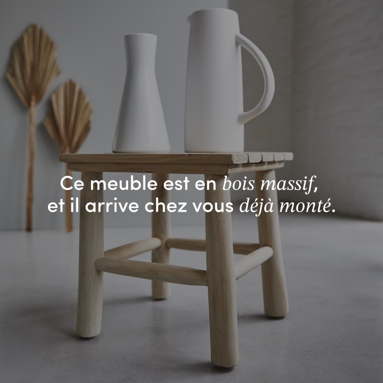 Kilim - Chevet en teck massif