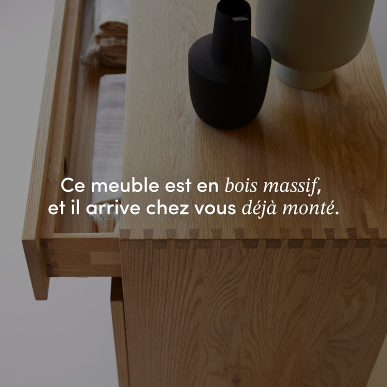 Jeanne - Buffet en chêne massif 185 cm