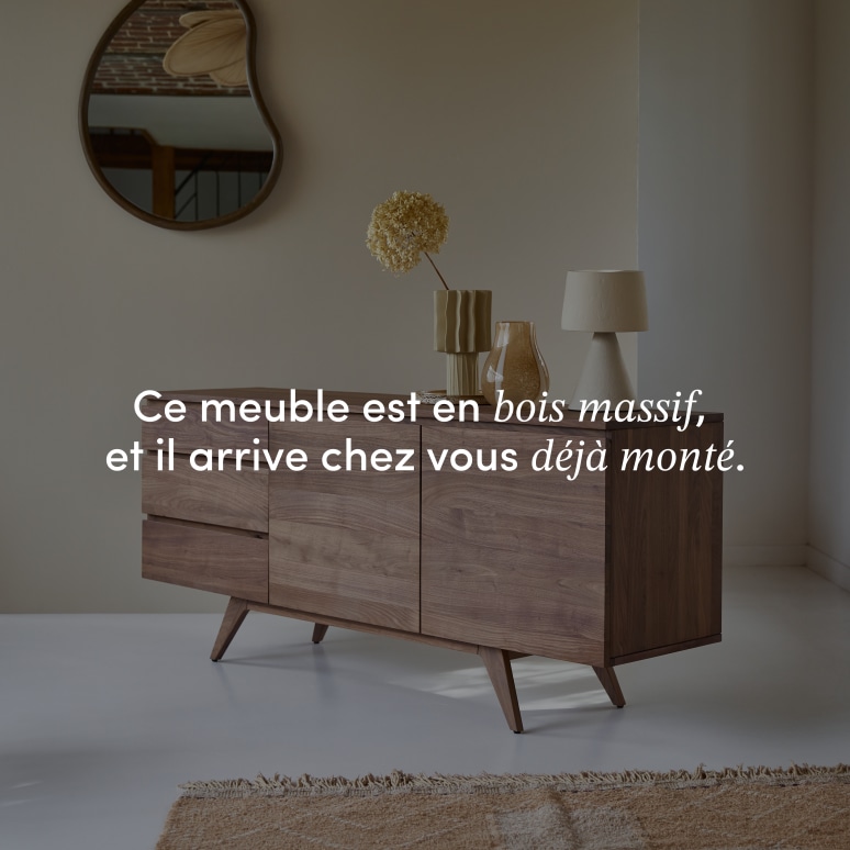 Esmée - Buffet en noyer massif 180 cm