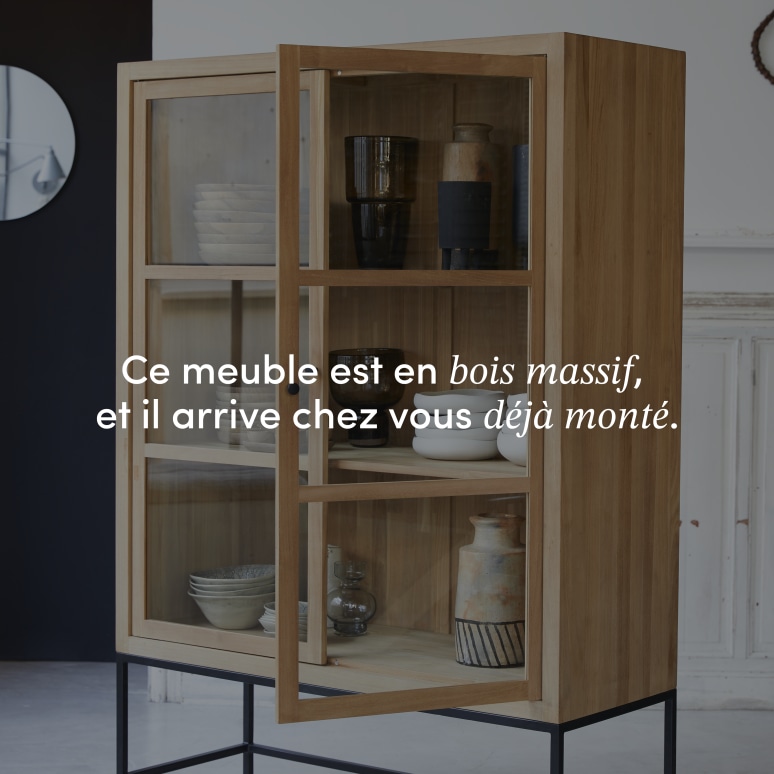 Babeth - Vaisselier haut en teck massif