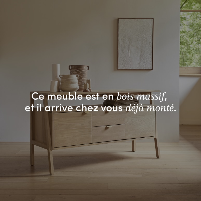 Pola - Buffet en chêne massif 140 cm