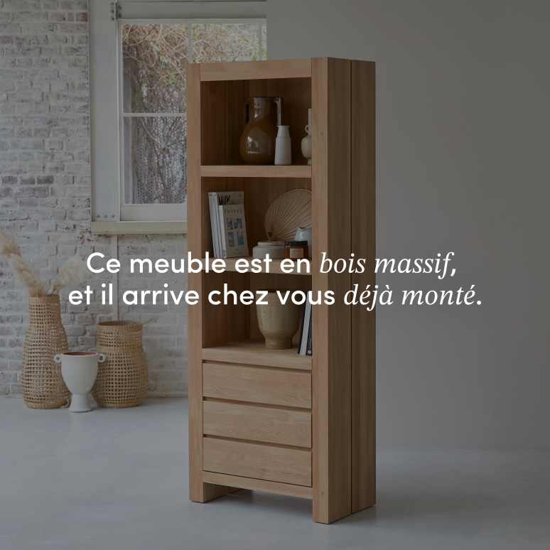 Eden - Bibliothèque en chêne massif