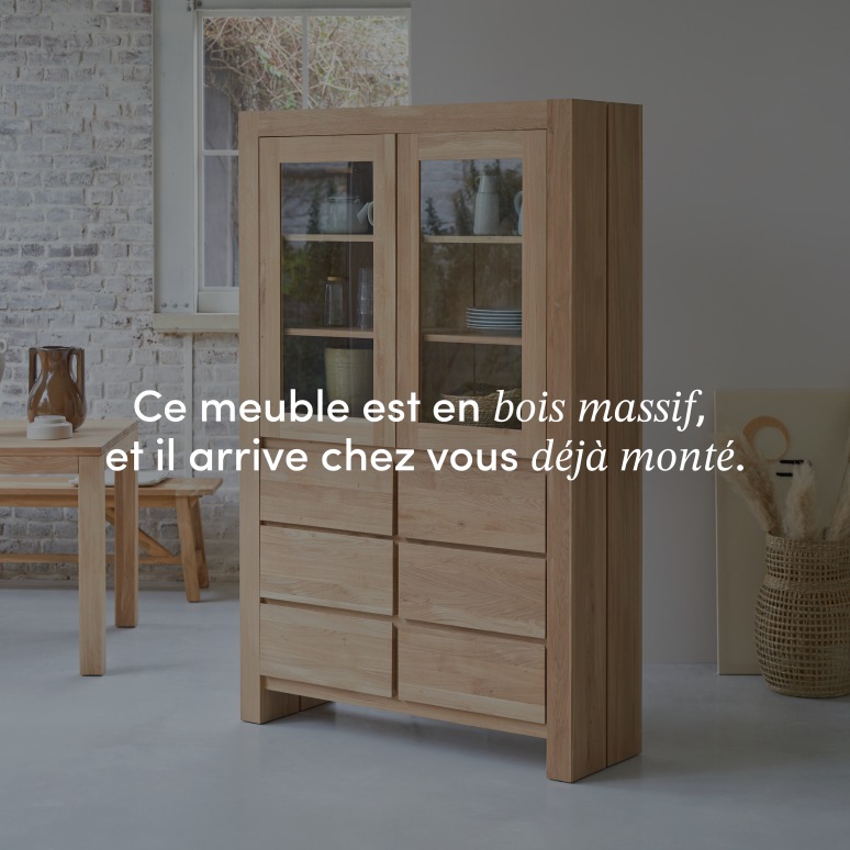 Eden - Vaisselier en chêne massif