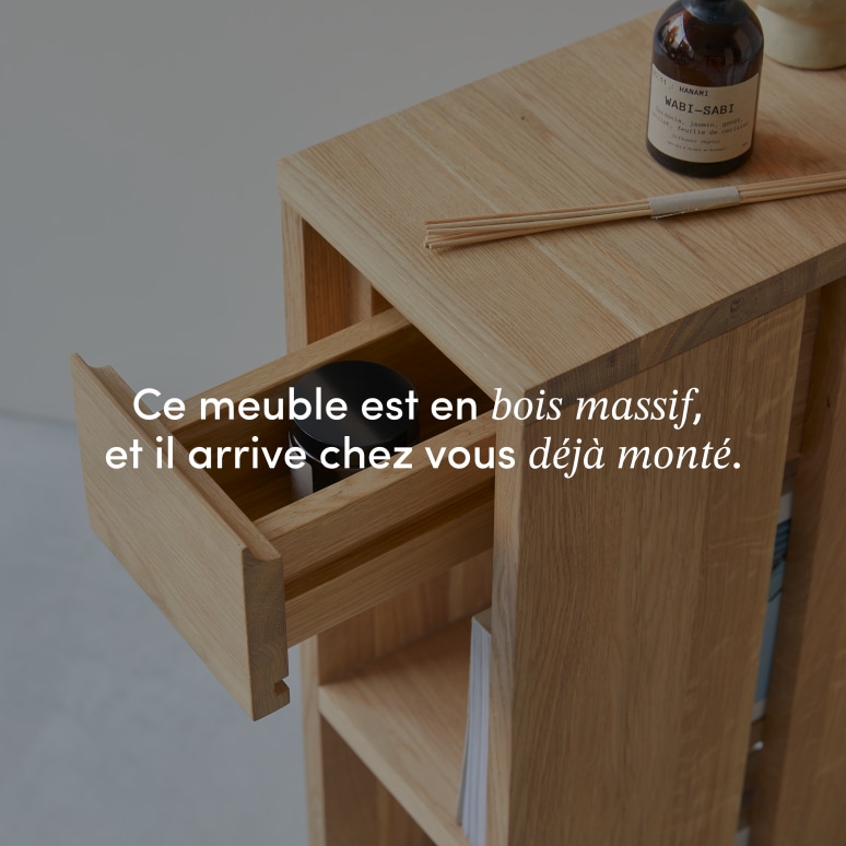 Eden - Bout de canapé en chêne massif