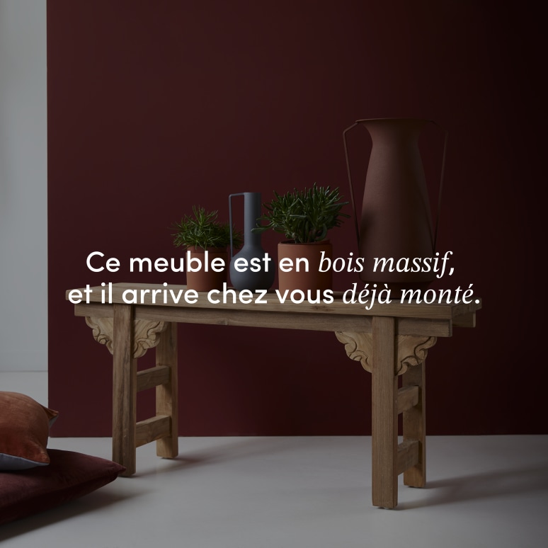 Adonis - Console basse en teck massif recyclé