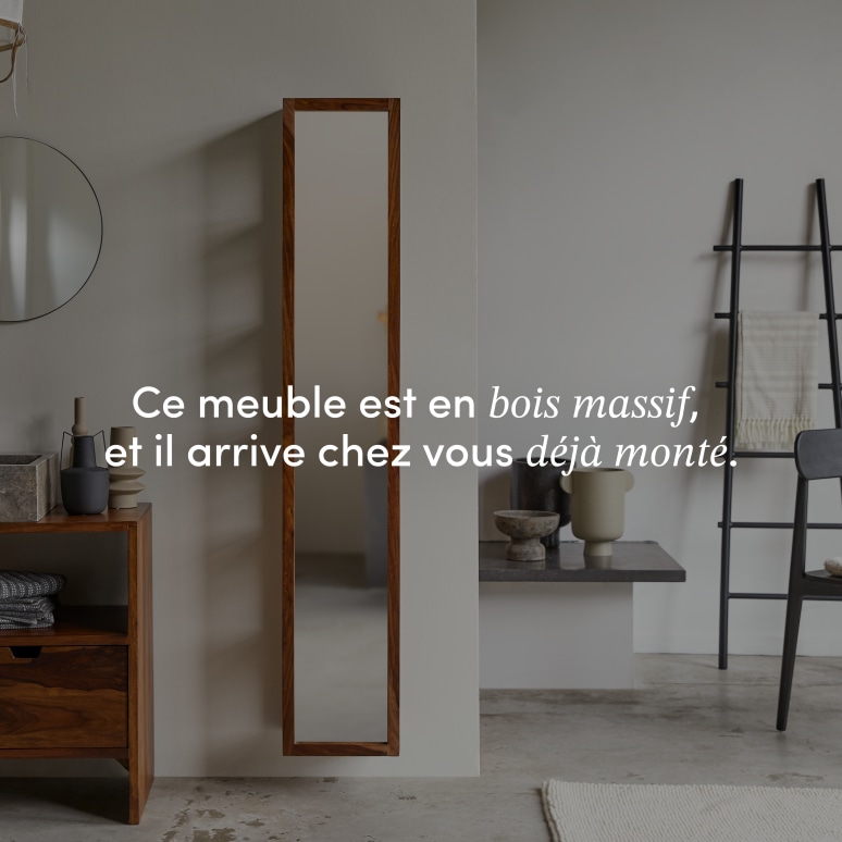 Twig - Colonne droite en palissandre massif