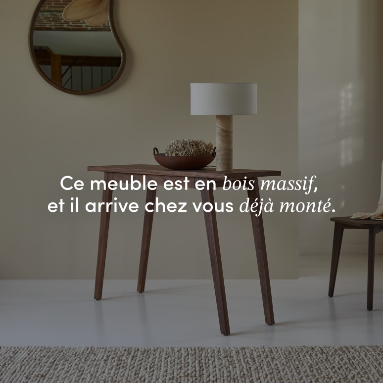 Esmée - Console en noyer massif