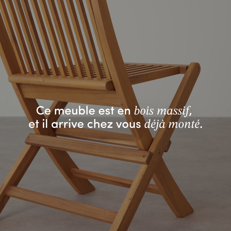 Capri - Chaise de jardin en acacia massif