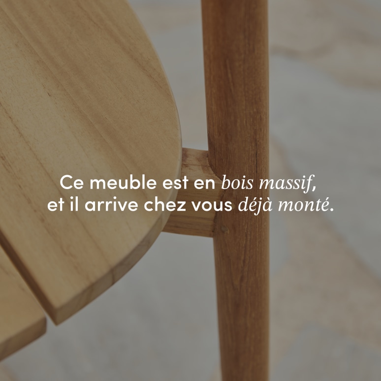 Francia - Chaise de jardin en teck massif