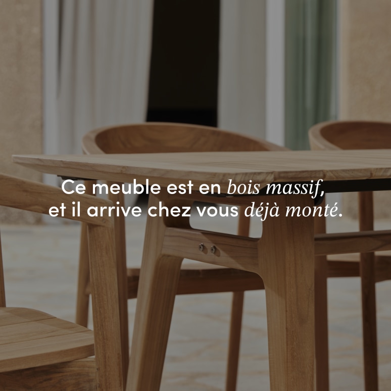 Antioni - Table de jardin en teck massif 8/10 pers.