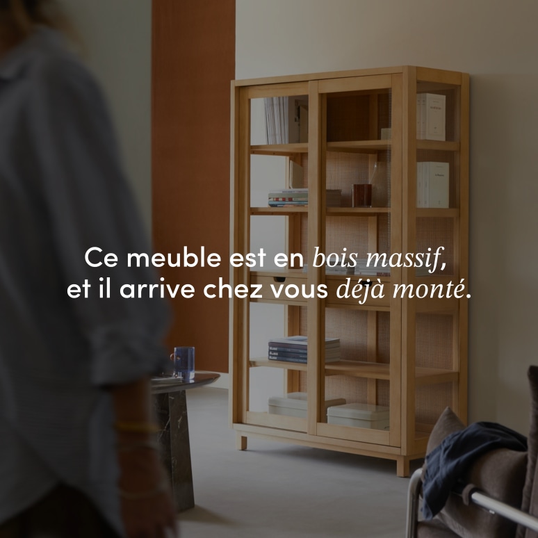 Adel - Bibliothèque en chêne massif