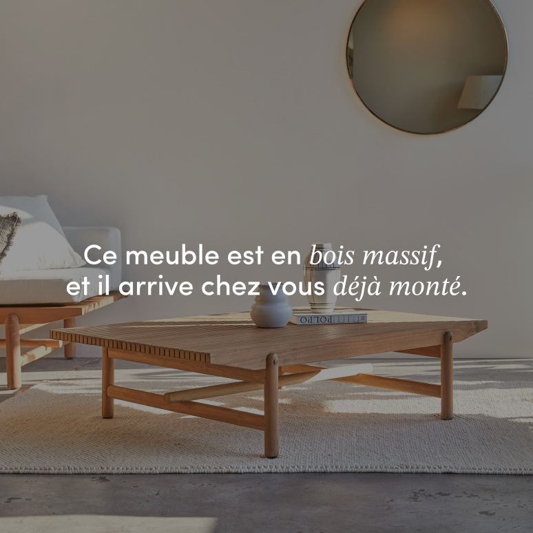 Fado - Table basse en teck massif