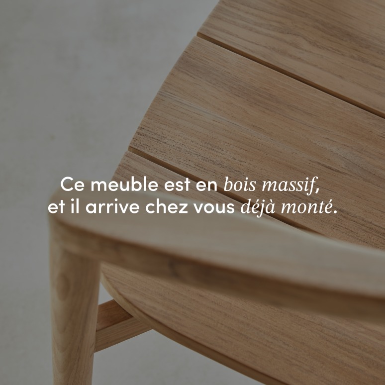 Francia - Chaise en teck massif