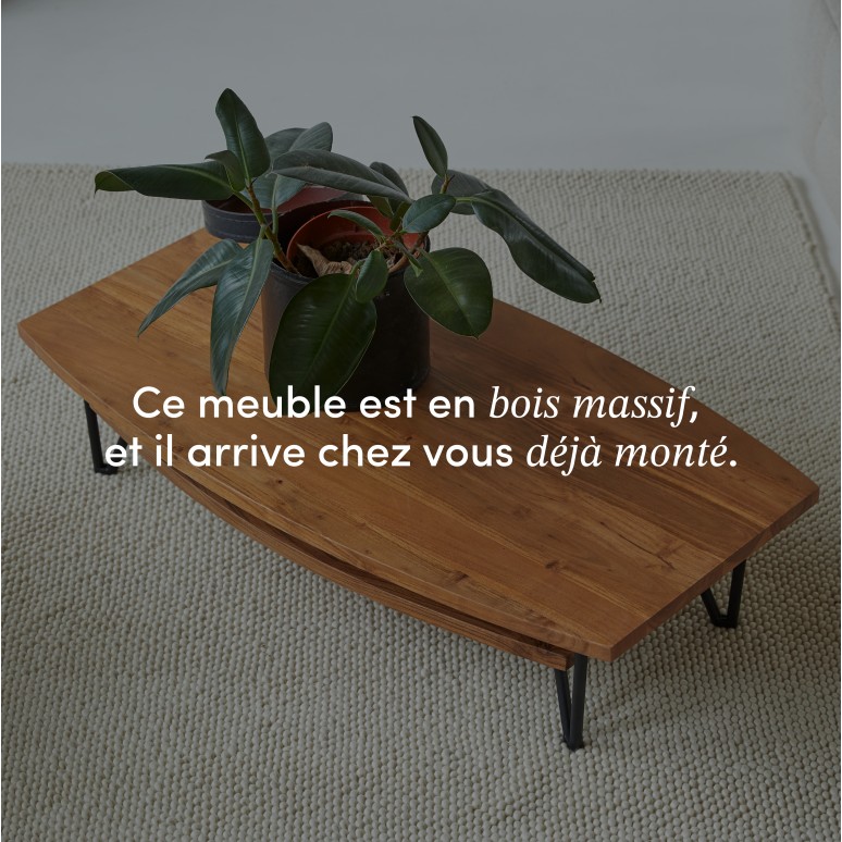 Bonnie - Table basse en acacia massif