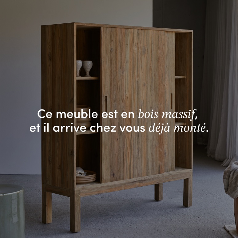 Elias - Bahut en teck massif recyclé 130 cm