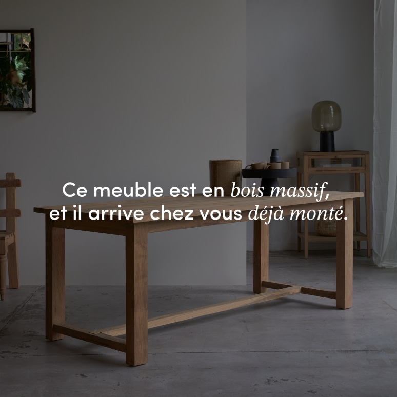 Teresa - Table en teck massif recyclé 6-8 pers.