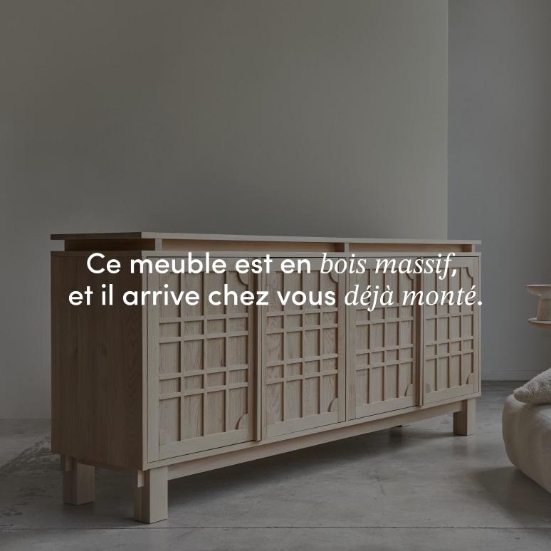 Bodi - Buffet en chêne massif 220 cm