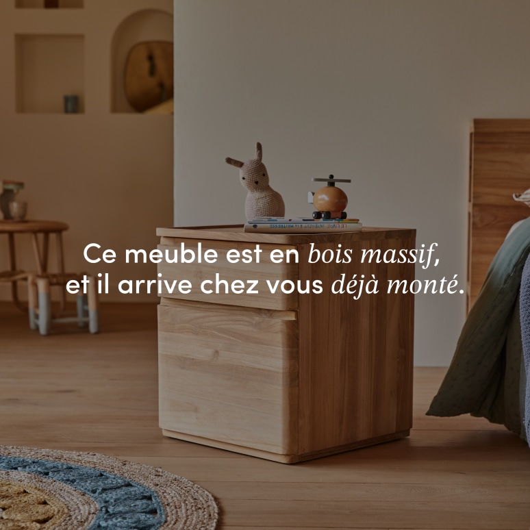 Nino - Chevet enfant en teck massif