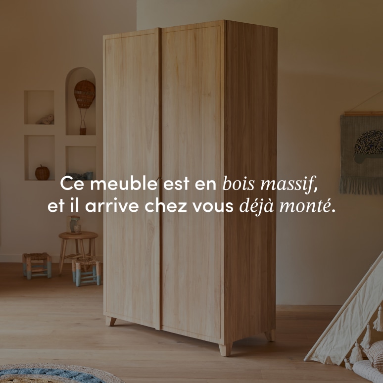 Greta - Armoire enfant en teck massif