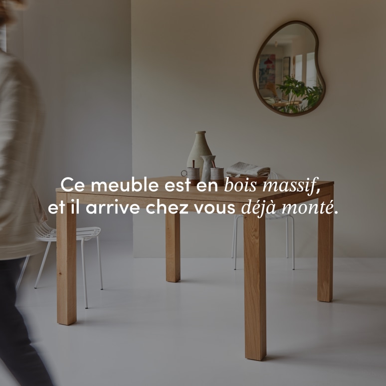 Eden - Table en chêne massif 4-6 pers.