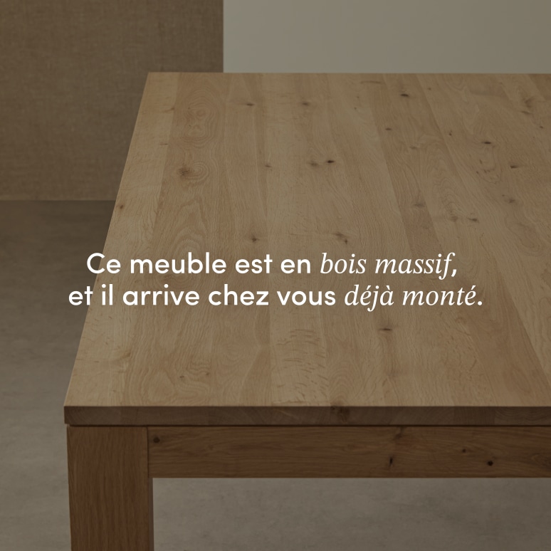 Eden - Table de bar en chêne massif 2-4 pers.