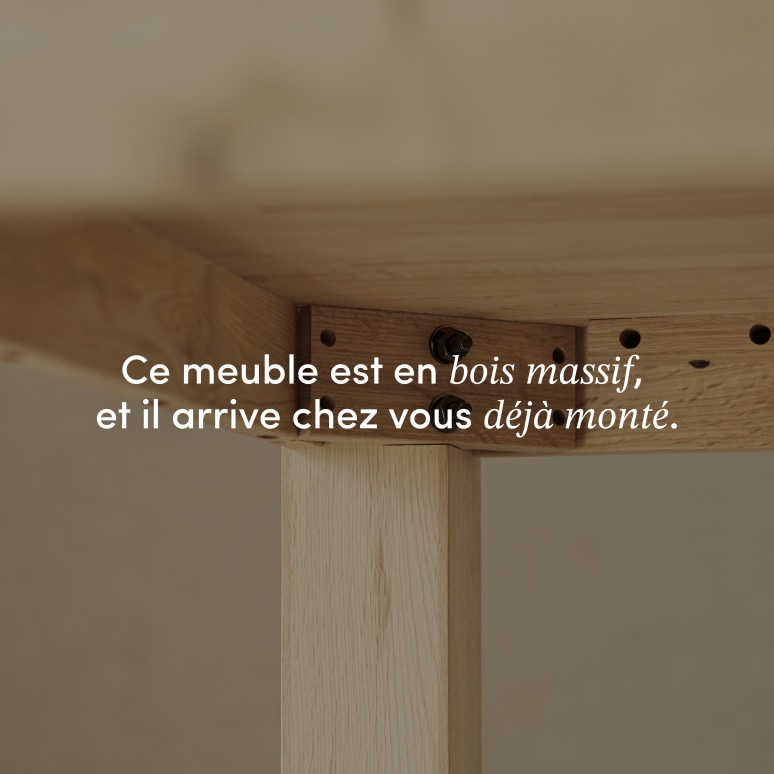 Eden - Table en chêne massif 2-4 pers.