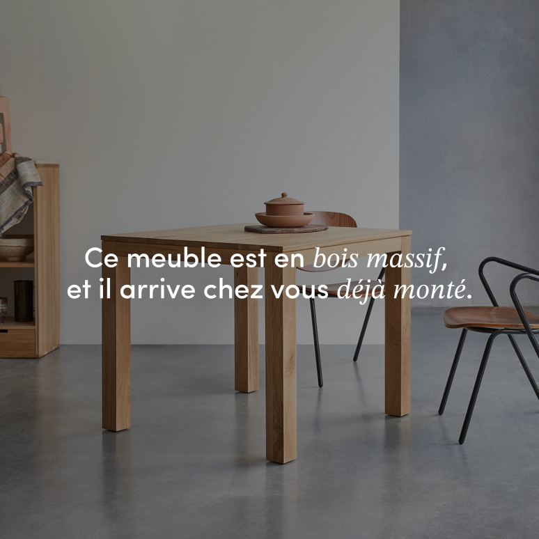 Eden - Table en chêne massif 2-4 pers.