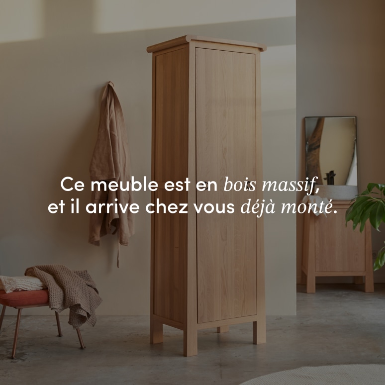 Volute - Colonne haute en chêne massif