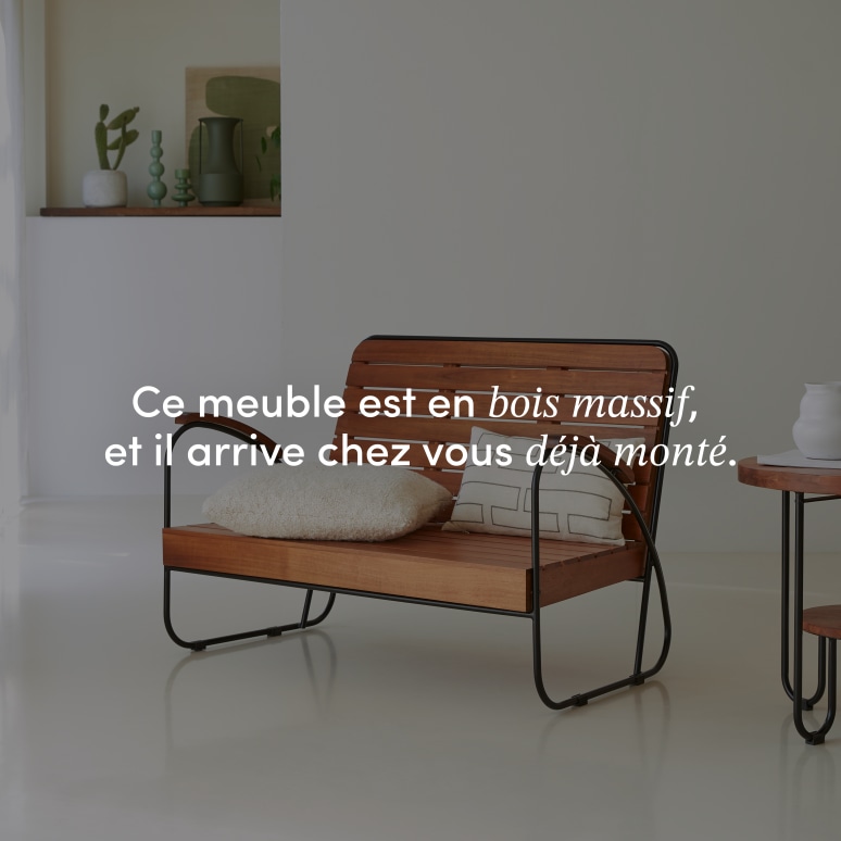 Key Wood - Salon en acacia massif, 4 places