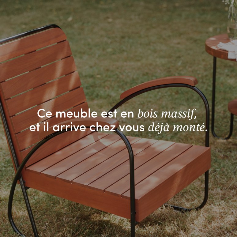 Key Wood - Fauteuil de jardin en acacia massif