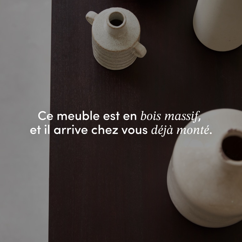 Frida - Buffet en acajou massif 180 cm