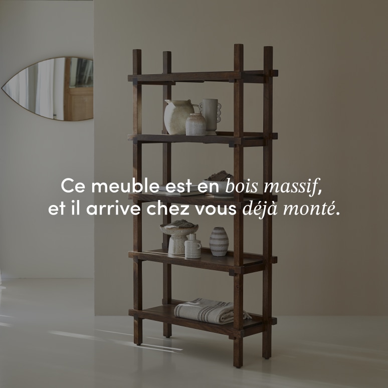 Arko - Bibliothèque haute en manguier massif