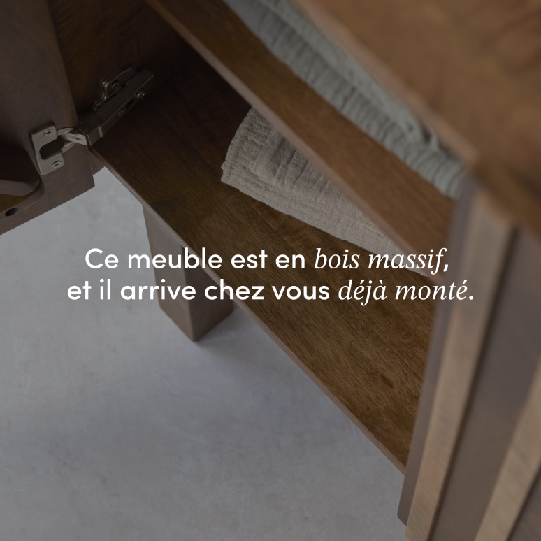 Milo - Meuble de salle de bain en manguier 80 cm