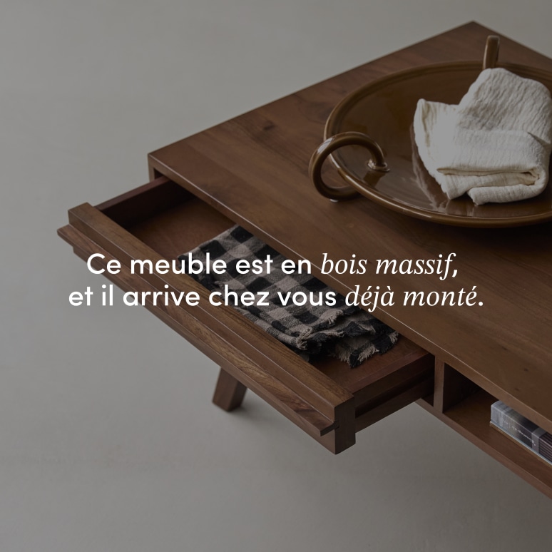 Niels - Table basse en acacia massif